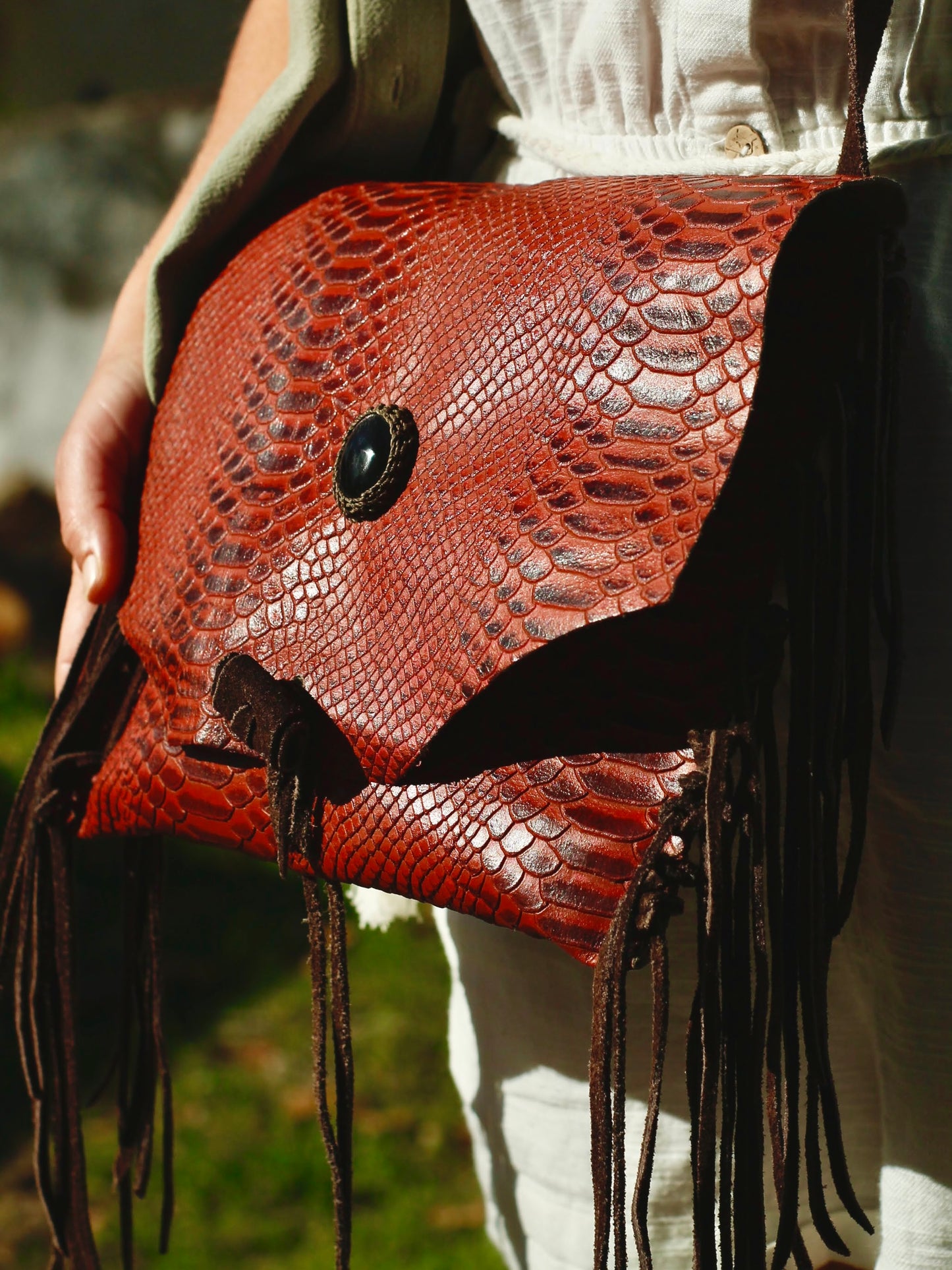 SACO DE QUINOA: Obsidiana Manta Huichol
