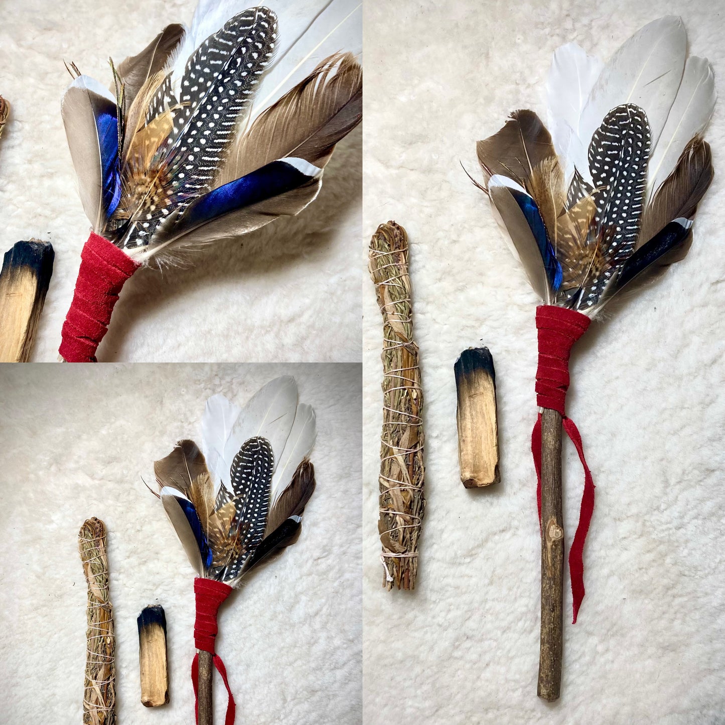 Varinhas de penas para manchas